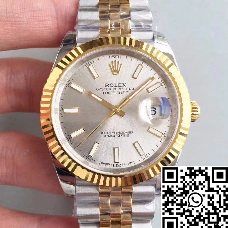 EW II M126333-0004 Dial Rolex Factory Rhodium Datejust 1102